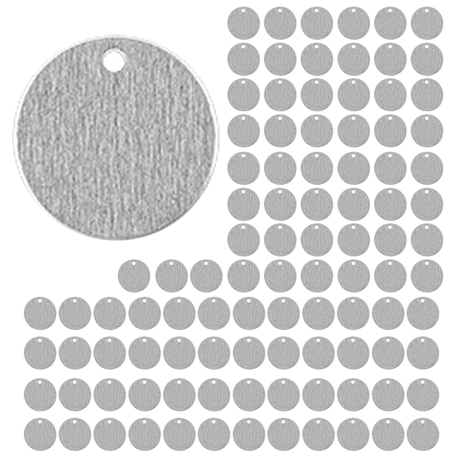 PANGBOER Lot de 100 plaques d'identification faciles à attacher aux colliers pour chien et chat