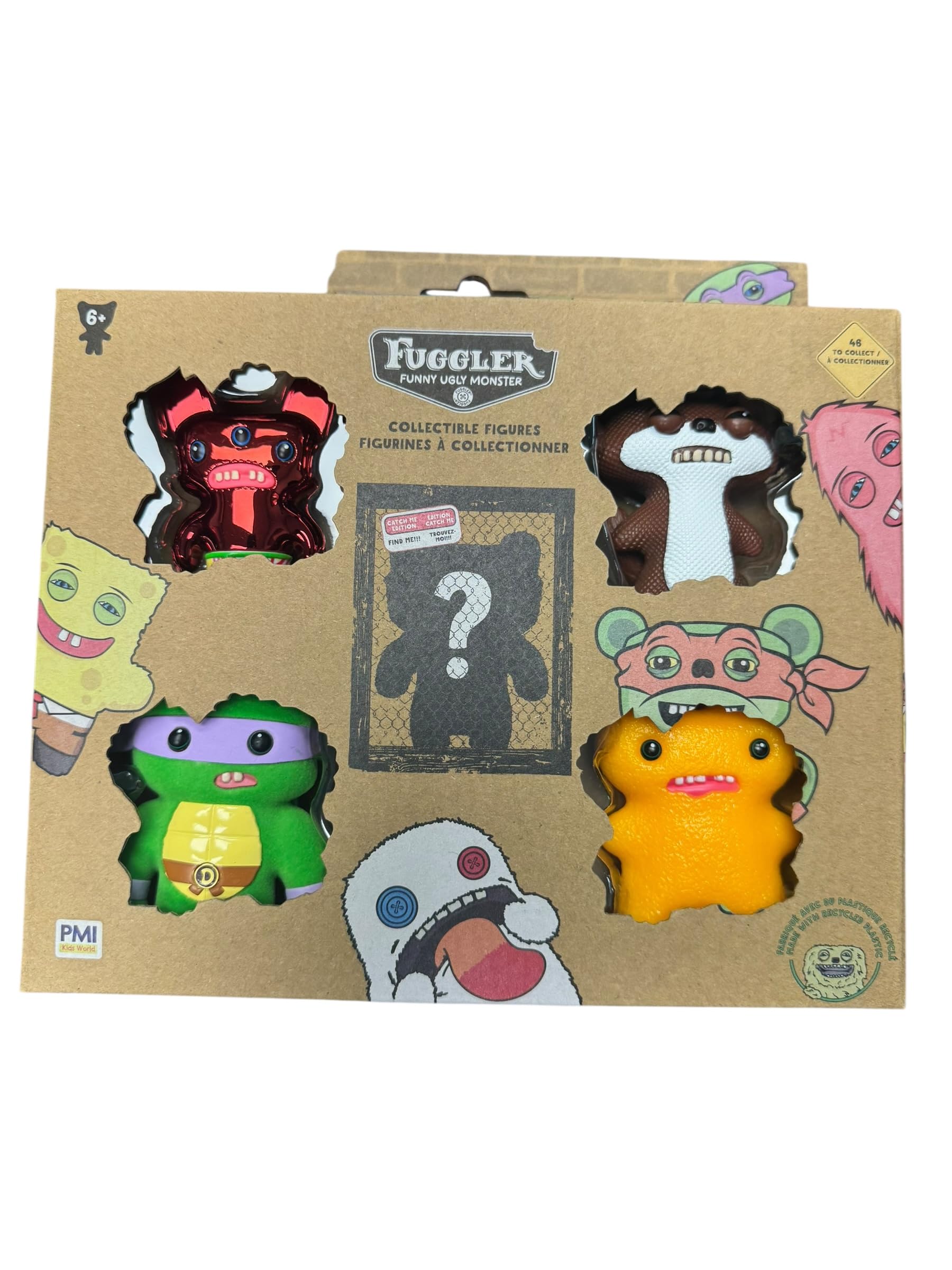 Fuggler Personaggi da collezione Serie 2, confezione da 5, figure da 6,3 cm - 5 figure casuali per confezione