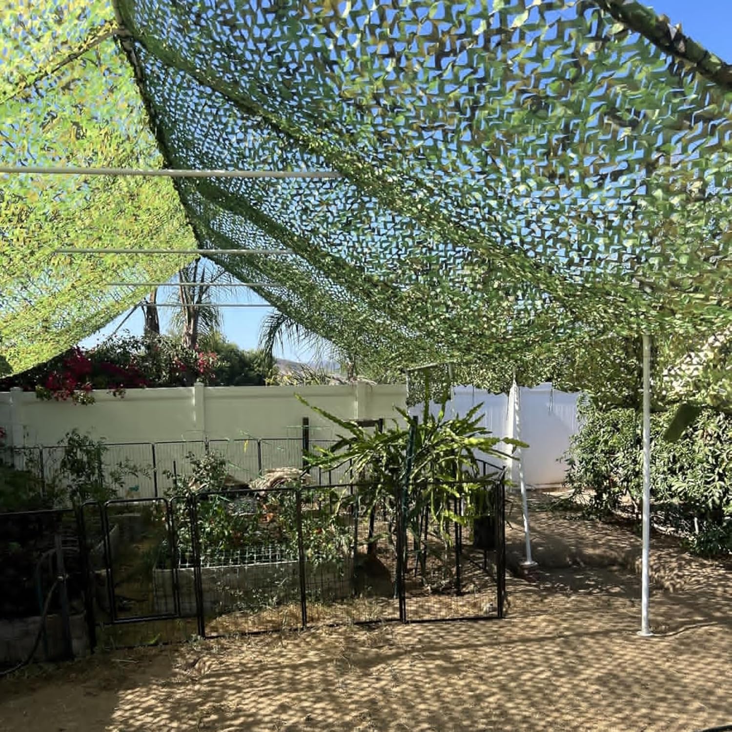 Camo Netting Camouflage Net Bulk Roll Sunshade Mesh 9'9"x13' Decorative Cover Privacy Screen Shade Cloth Nets Free Cutting for Home Patio Garden Backyard Pergola Party Camping