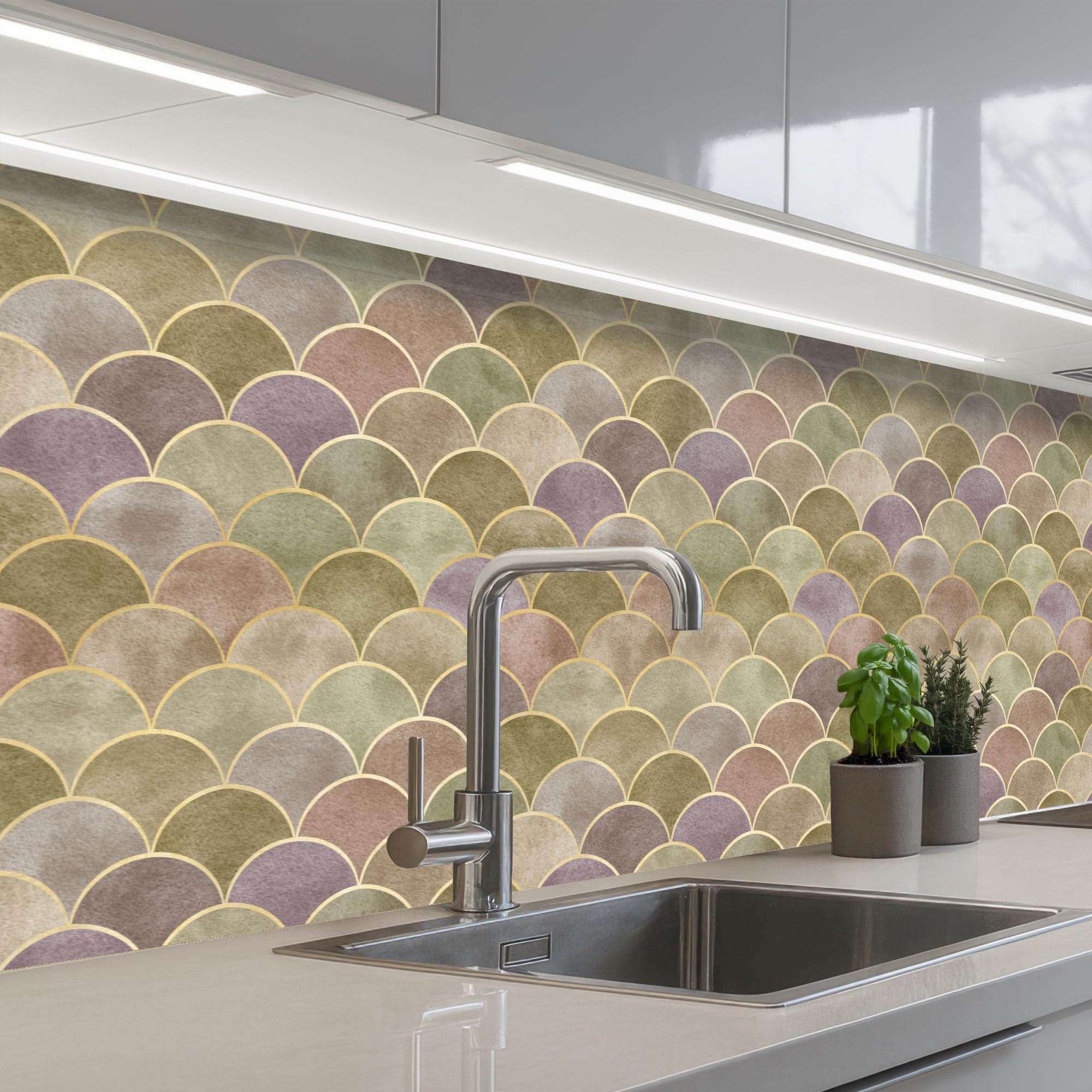 KitchenYeah© Splashback for Kitchen self-Adhesive Sink Splash Splatter