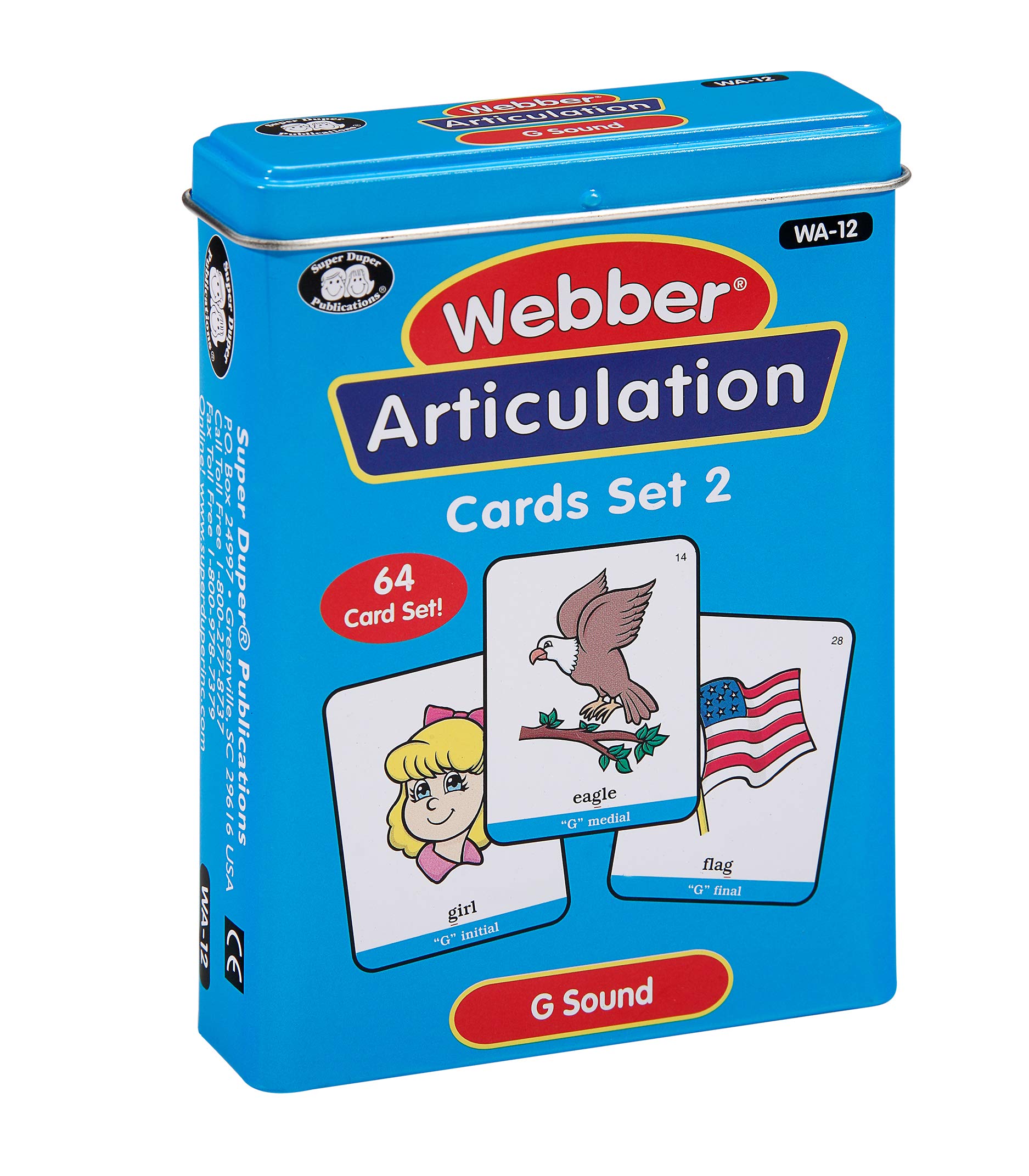 Super Duper Publications | Articulation G Sound Fun Deck | Vocabulary and Language Development Flash Cards | Educational Learning Materials for Children