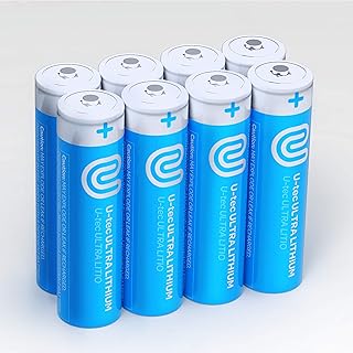 AA Ultra Lithium Battery (Pack of 8), 3000mAh 1.5V, Longest-Lasting AA Battery, Up to 10 Years in Storage and No Leaks Guaranteed, Works in Extreme Temperatures, Non Rechargeable