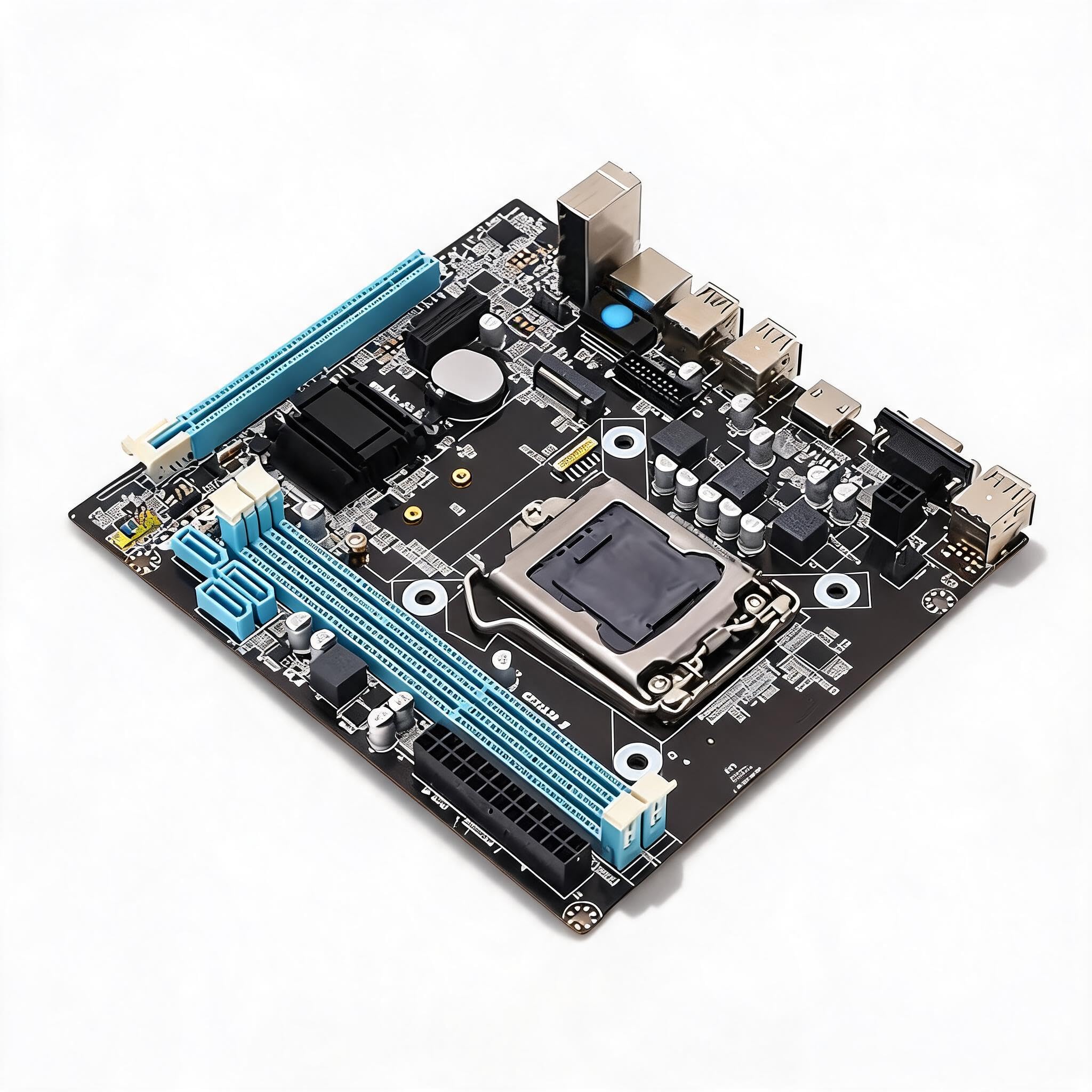 Placa-Mãe H81 M ATX para Processadores 4ª Geração Core I3 I5 I7