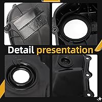 Vista 6 de Cubierta de cadena de distribución del motor con junta para VW Beetle/Jetta/Passat/Tiguan/Sharan/Scoricco/Golf/GTI/EOS/CC, apto para Audi