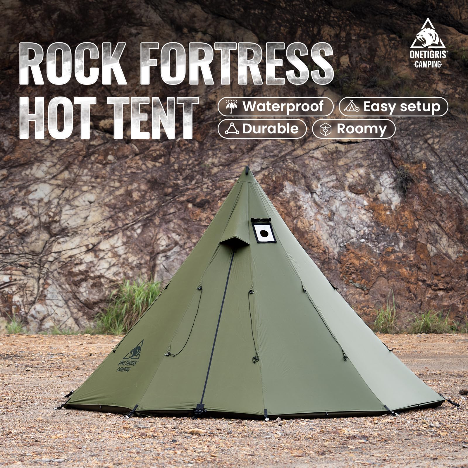 OneTigris Rock Fortress ホットテント ストーブジャック付 Amazon.co.jp: OneTigris Rock Fortress ホットテント ストーブ