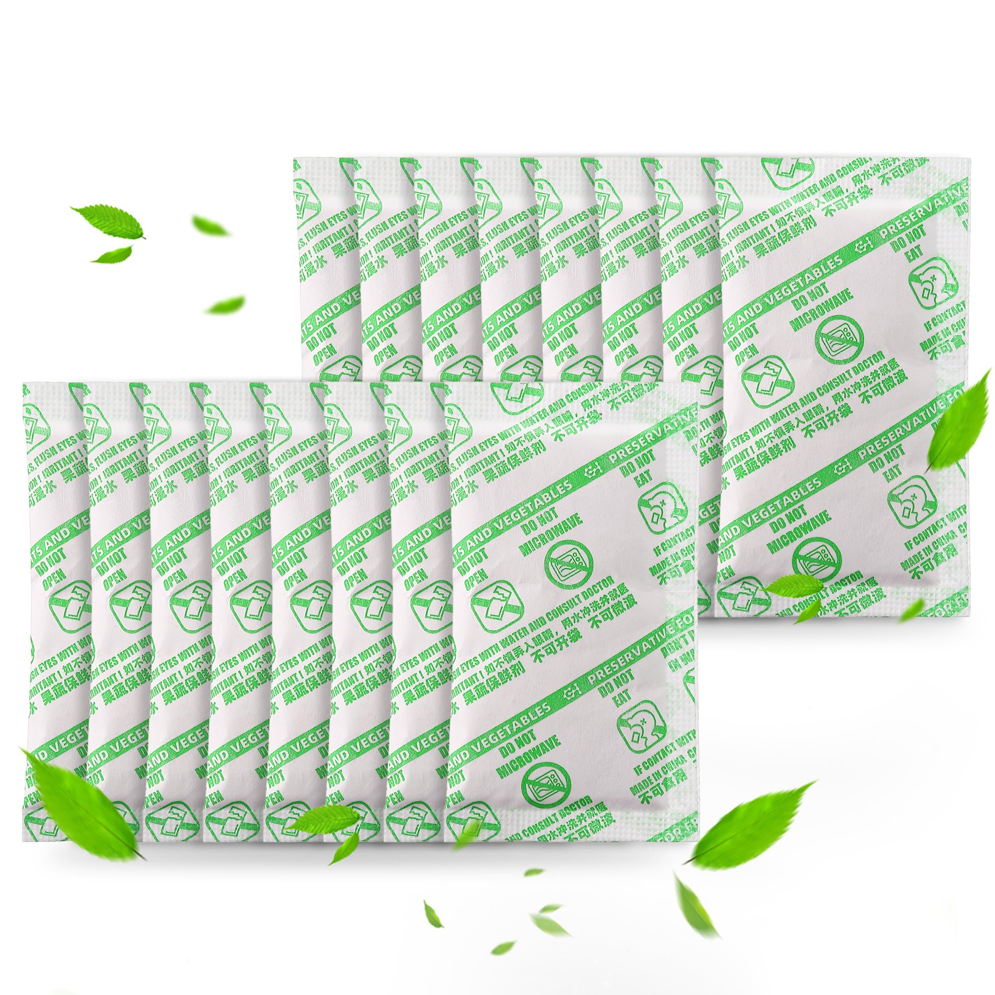 16 Pack Produce Saver Refill Kit, Ethylene Gas Absorber Refills, Green