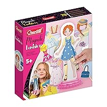 Quercetti Magnetic Fashion Maggie, Gioco Magnetico Bambina 5 Anni con 29 Accessori, Outfit Componibili, Giochi Creativi Bambina 5 Anni, Giochi Magnetici per Bambini, Made in Italy
