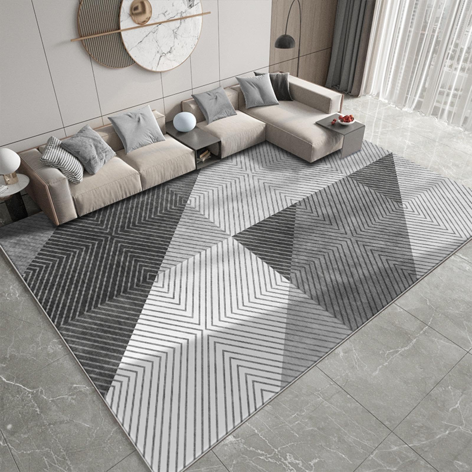 Tapis doux et moelleux pour salon et chambre chaleureuse