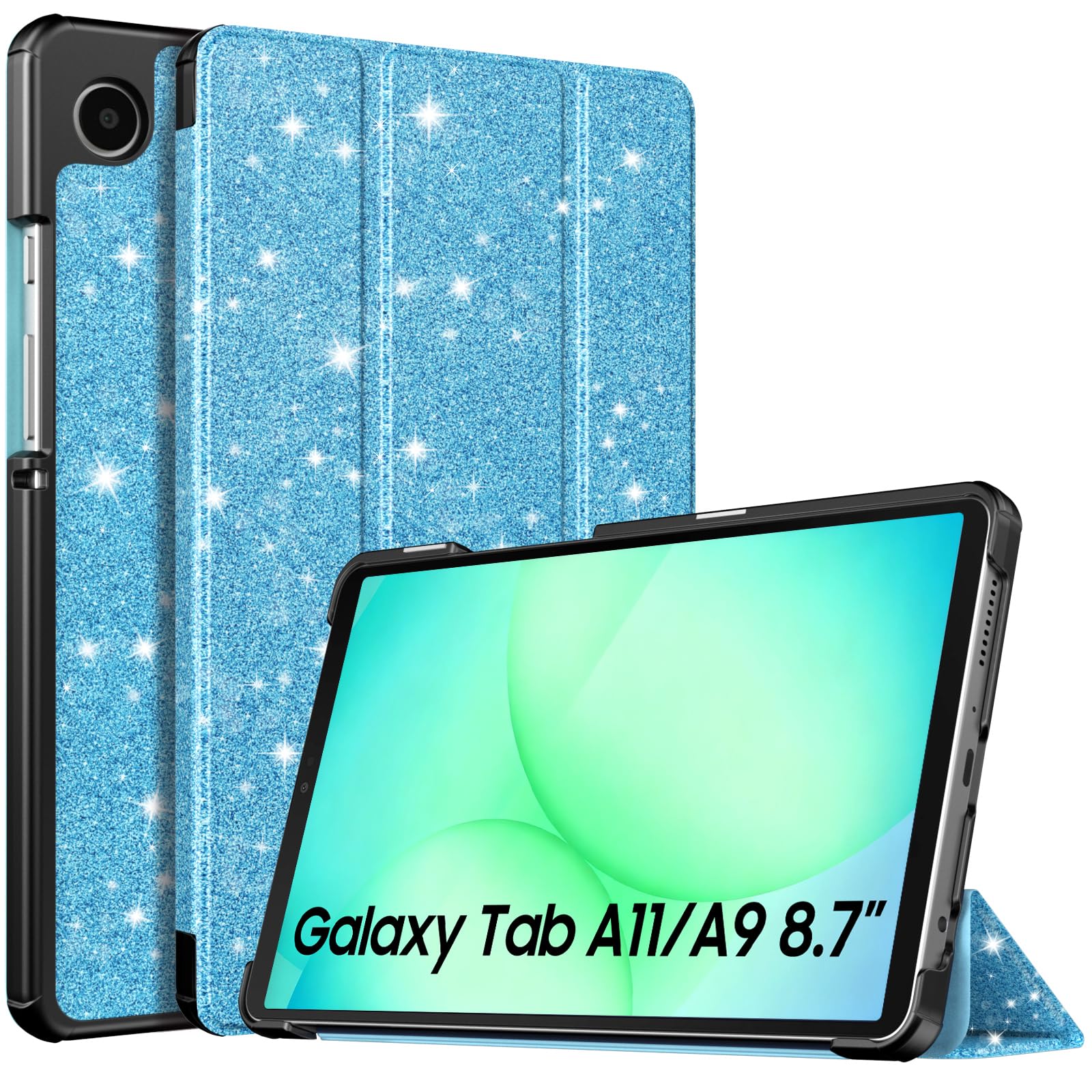 TiMOVO Hülle Kompatibel mit Samsung Galaxy Tab A9 2023, Schlank Leicht Schutzhülle mit Ständer & Harter Rückseite für Galaxy Tab A9 Tablet Tablet