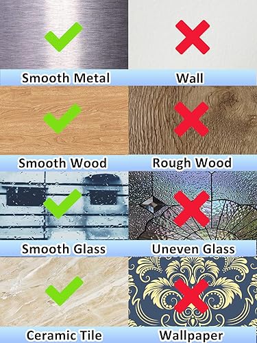 Miniatura 6 de KXLife Paquete de 2 barras de cortina autoadhesivas ajustables de 38 pulgadas para metal, puertas de madera, barra lateral multiusos de 17 a 28