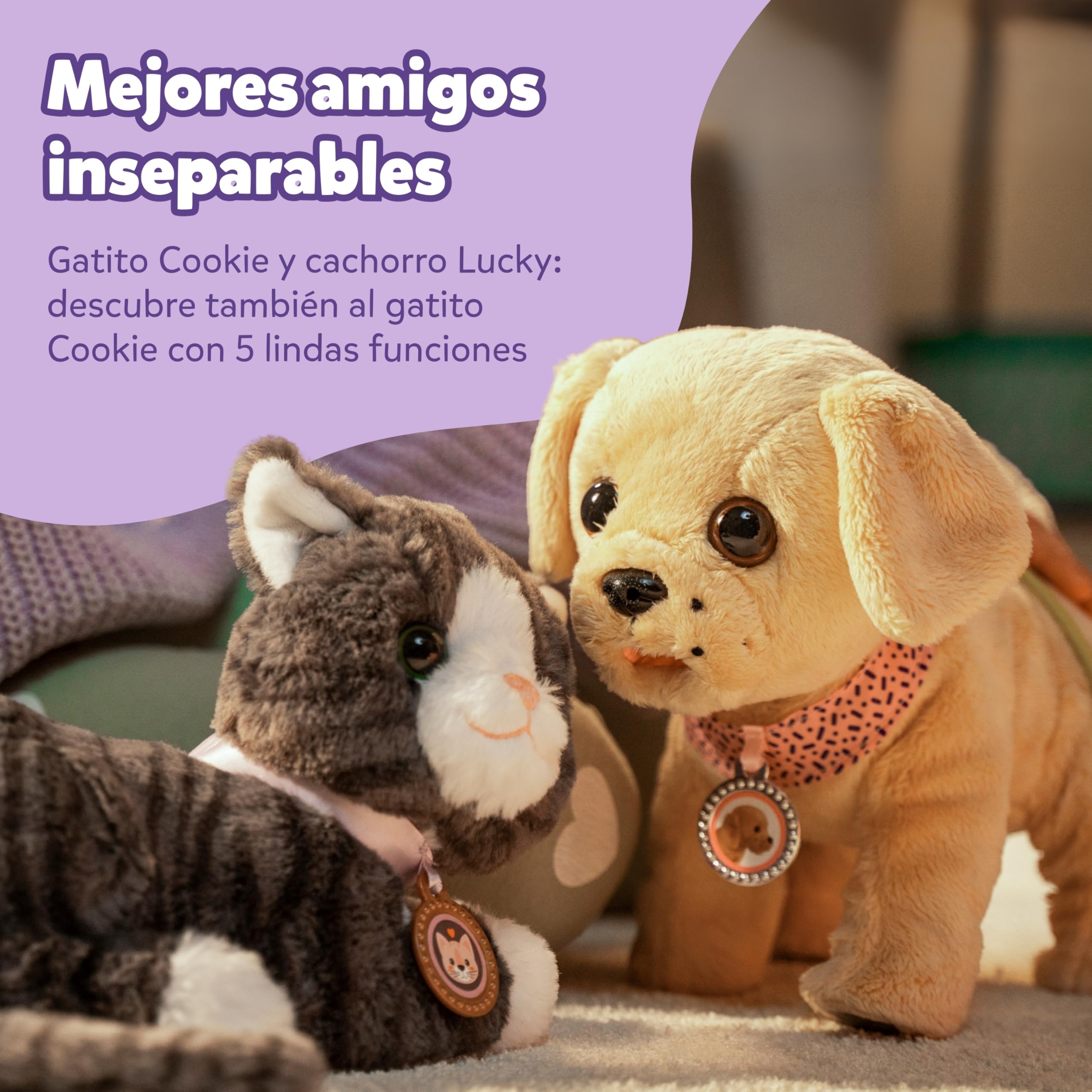 Baby born Mi Perro Lucky con transportín | 5 funciones, transportín, requiere pilas