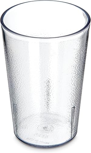 Vasos de plástico Carlisle, apilables, resistentes a la rotura, sin BPA, Transparente
