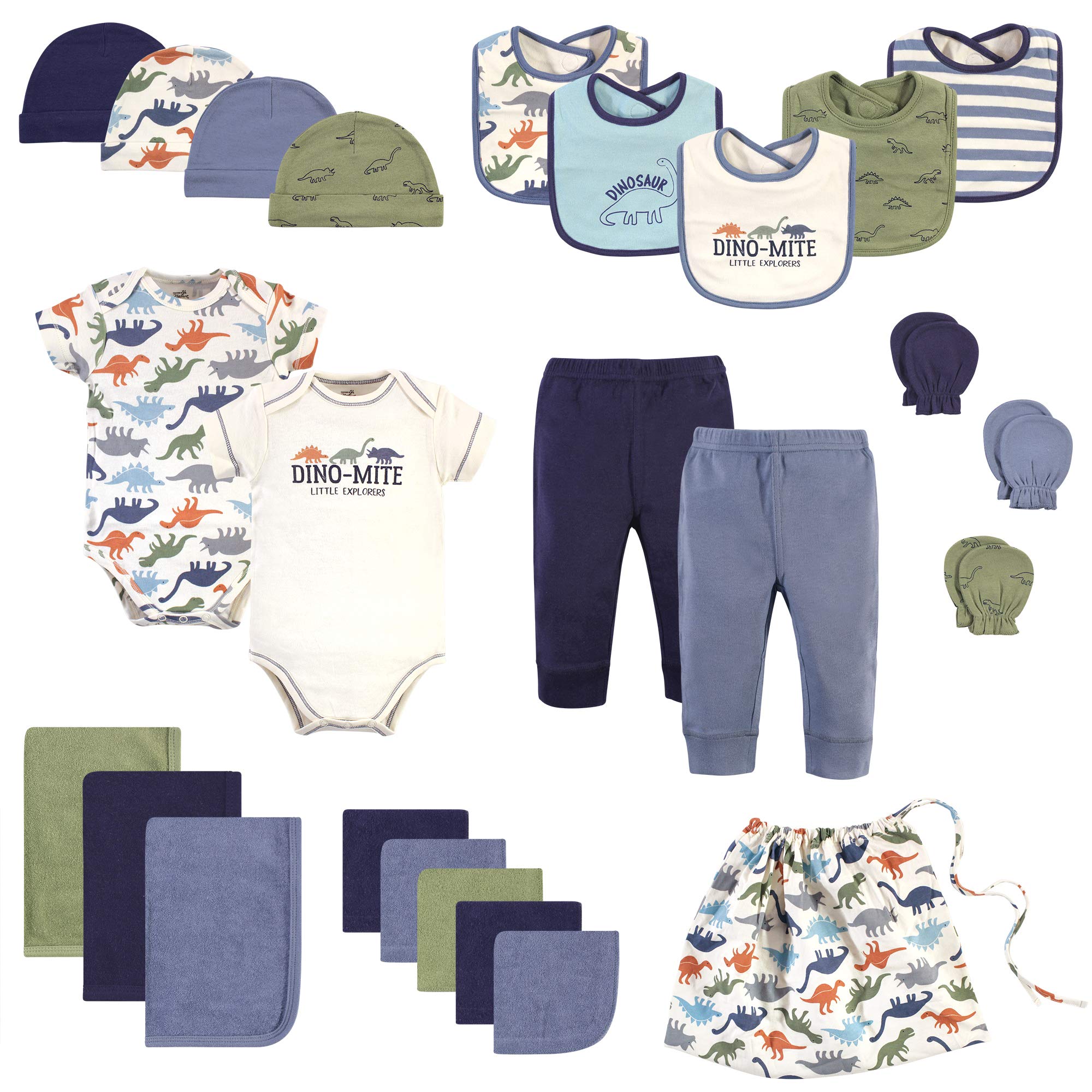 Touched by Nature Organic Cotton Layette Set and Giftset Juego de Canastilla bebés niñas