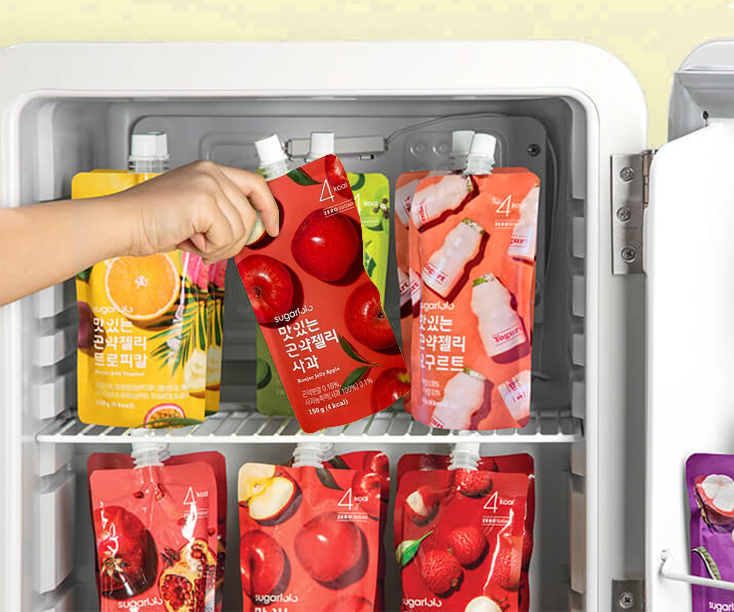 Intake Sugarlolo Konjac Getränk 150gx10 Apfel | Kalorienarmes, Zuckerfreies Fruchtgelee | Ideal für Diabetiker & Gesundheitsbewusste |Fruchtgeschmack | Sättigend & Lecker