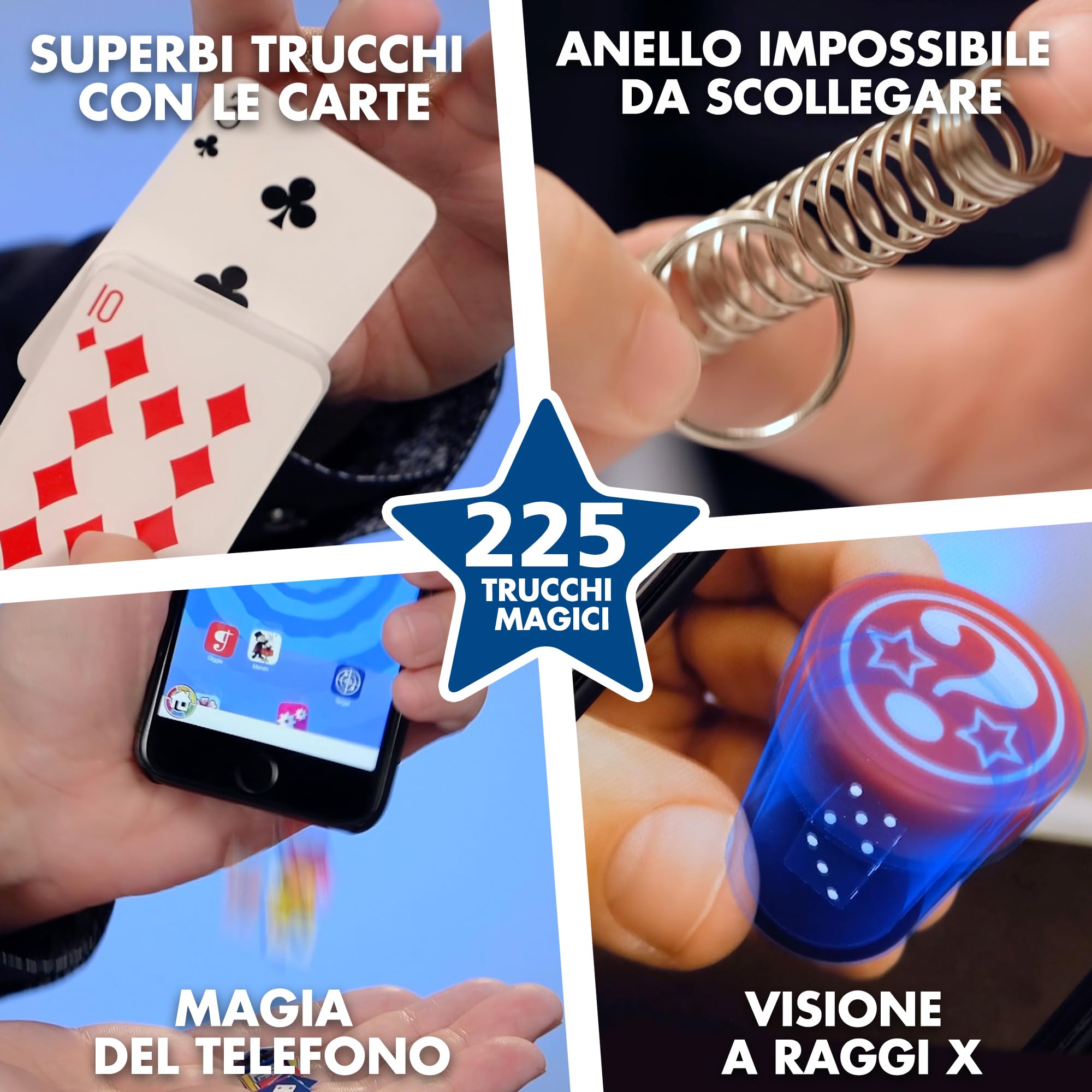 Marvin's Magic - Set per Bambini - Scatola di 225 Trucchi magici incredibili - Include Bacchetta, Carte e Molto Altro