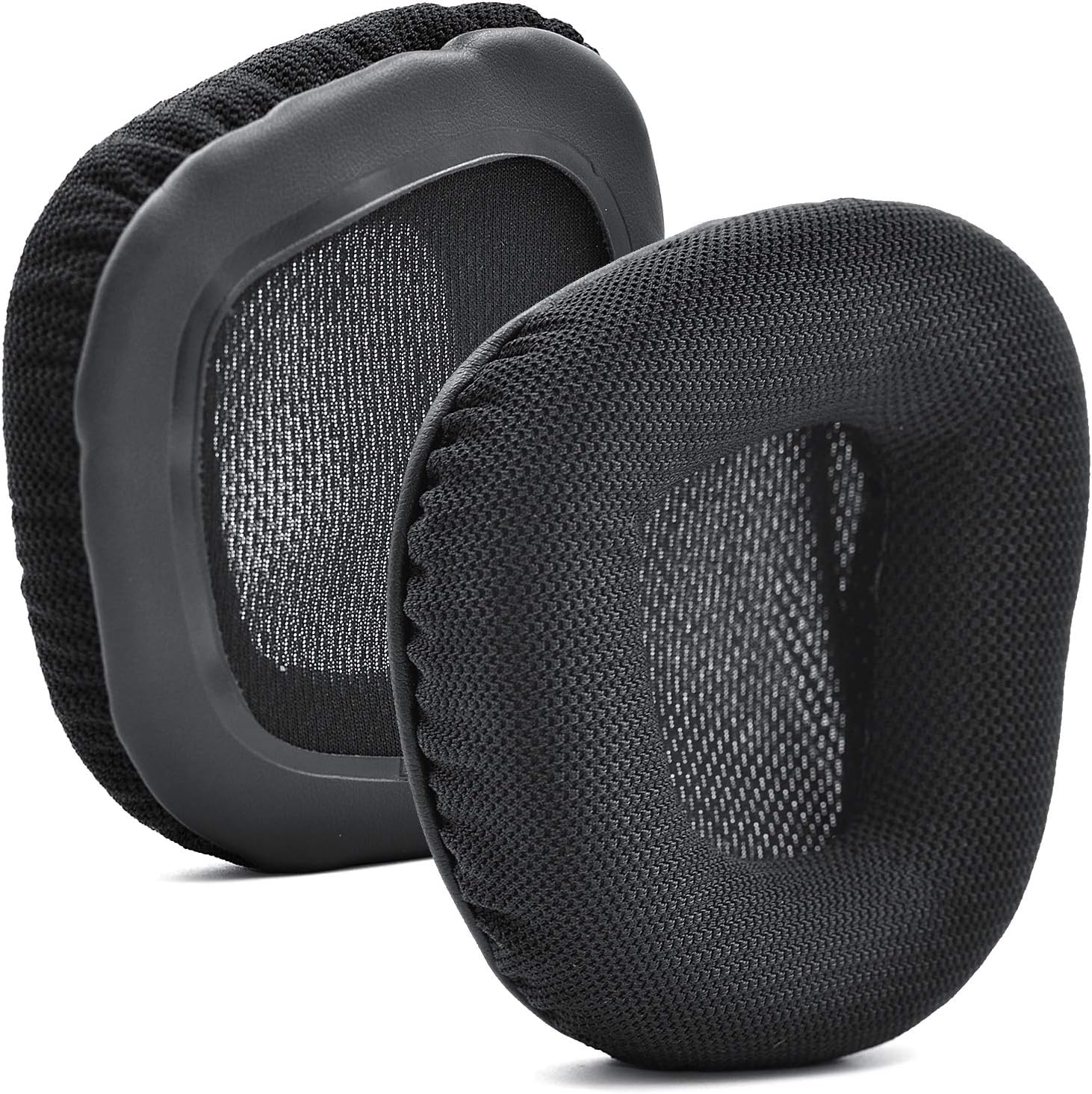 Cuscinetti Auricolari Defean Per Corsair Void RGB Elite USB - Memory Foam Morbido, Tessuto Nero/Grigio - Ricambi Aftermarket