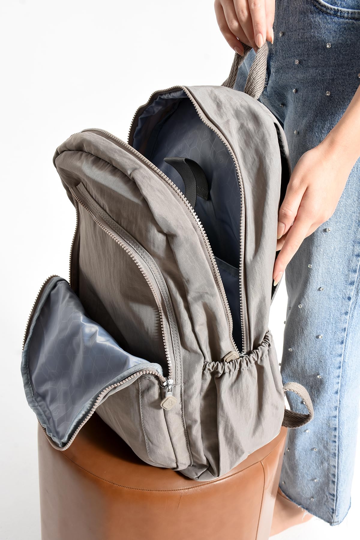 louisiana polo Bolsas Kadın Okul Sırt Çanta Kum 1090