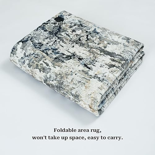 Miniatura 8 de Alfombra de pasillo de 2 pies 6 pulgadas x 8 pies, antideslizante, moderna, abstracta, lavable, pequeña, alfombra para área de cocina, cuarto de