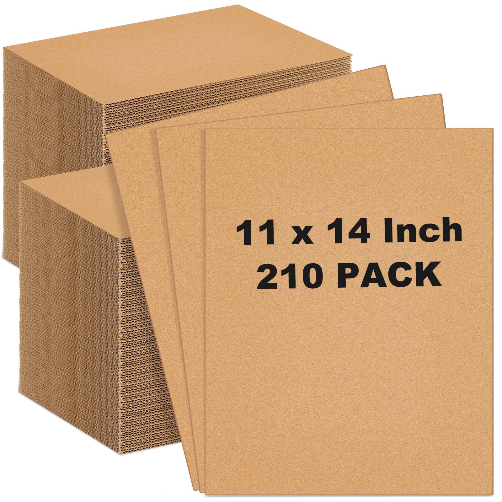 Henoyso 210 Pack 11 X 14 Inch Brown Cardboard Sheets