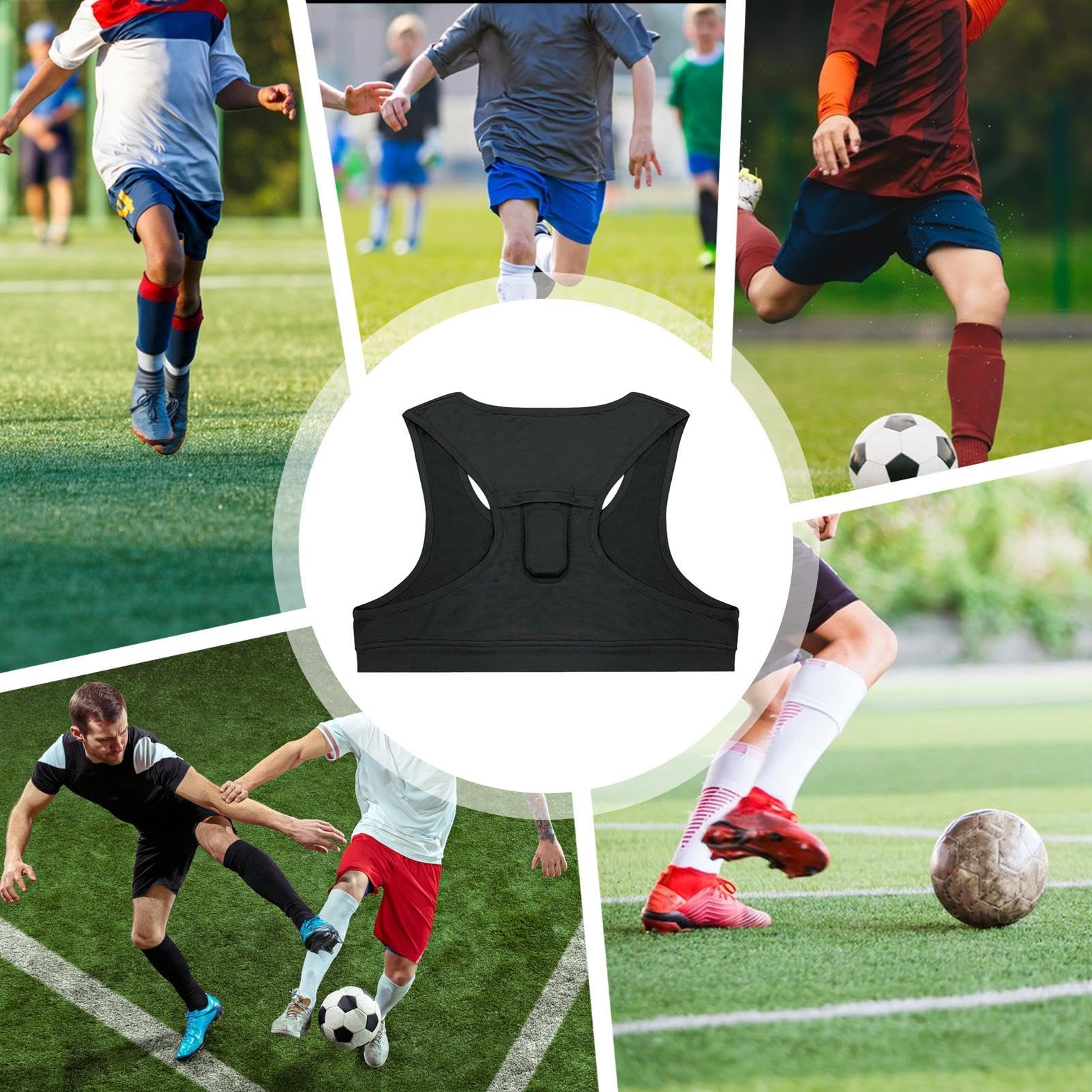 Débardeur de de Sport pour Le Football, Le Fitness - Débardeur d'entraînement Respirant - Gilet de GPS - Gilet d'entraînement de Football pour Football, Hockey