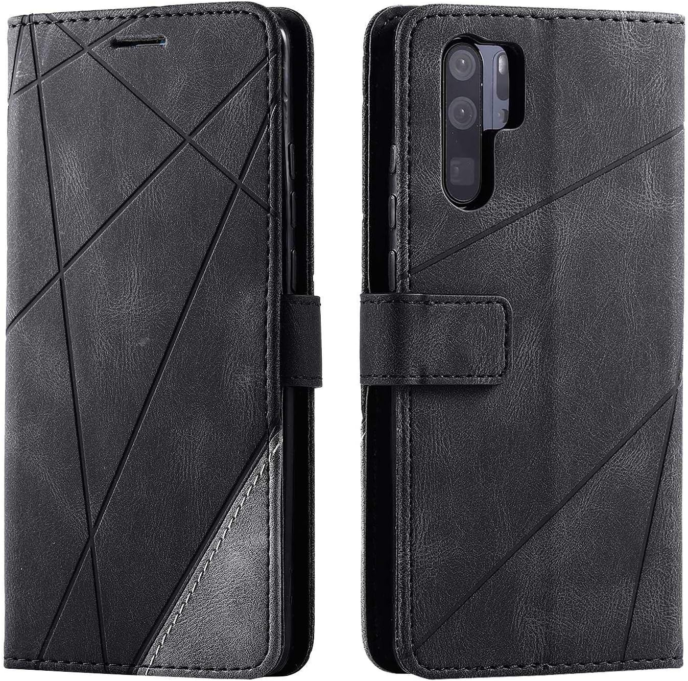Cover per Huawei P30 Lite Case PU Pelle Custodia [Kickstand] [Chiusura magnetica] [Slot per Schede], Portafoglio Flip Custodia per Huawei P30 Lite, Farfalla