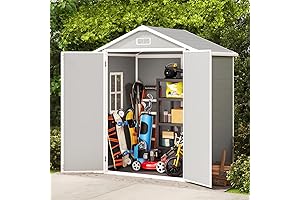 Gizoon 6x4.4 FT Plastic Outdoor Storage Shed