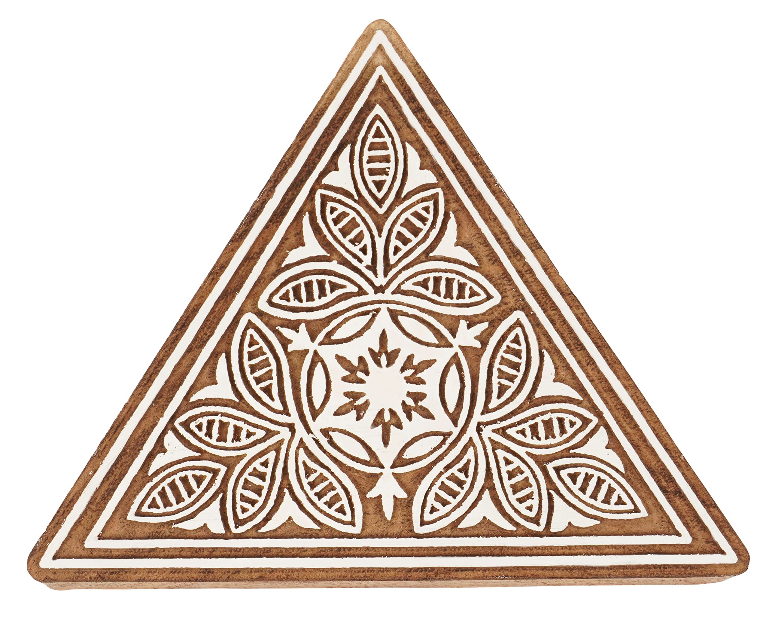 Impression de blocs de bois triangle motifs nets pour tissus 6"