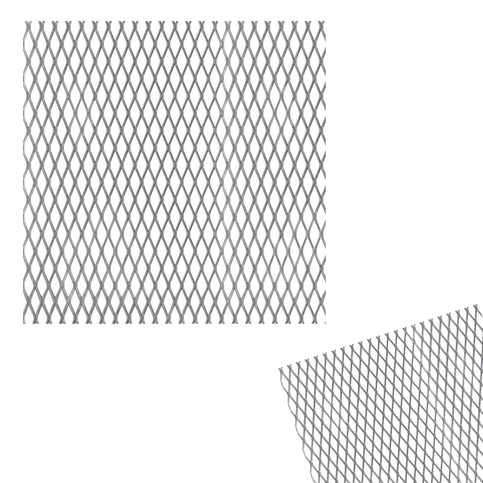 1 x siwitec Streckmetallblech, Stahl, 250 x 500 x 2,2 mm, Streckmetall Netzplatte, Streckmetall Gitter