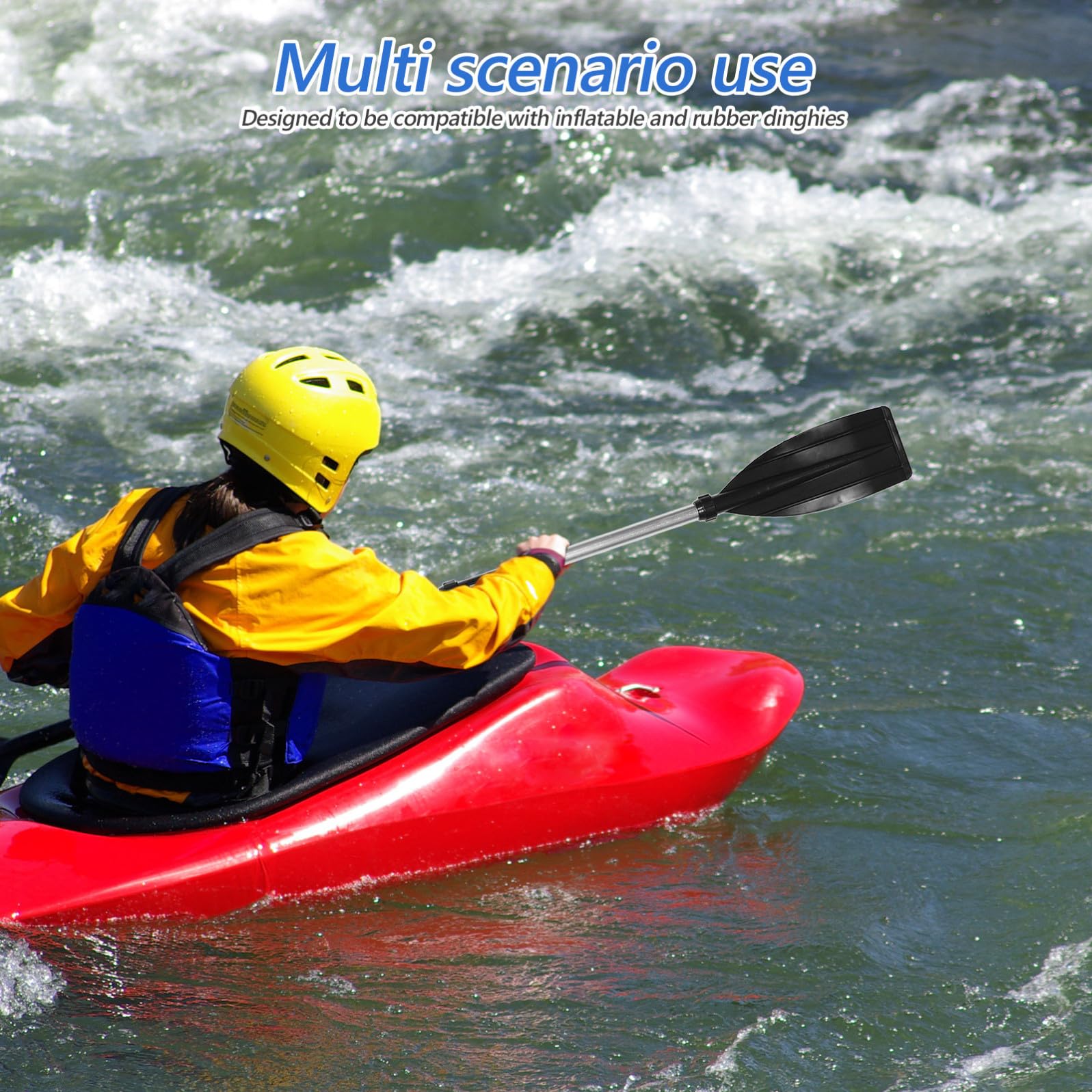 ULTECHNOVO Set di Pagaie in Lega di Alluminio Leggere e Portatili Impugnatura Antiscivolo per Kayak e Imbarcazioni Gonfiabili per Kayak e Sport Acquatici