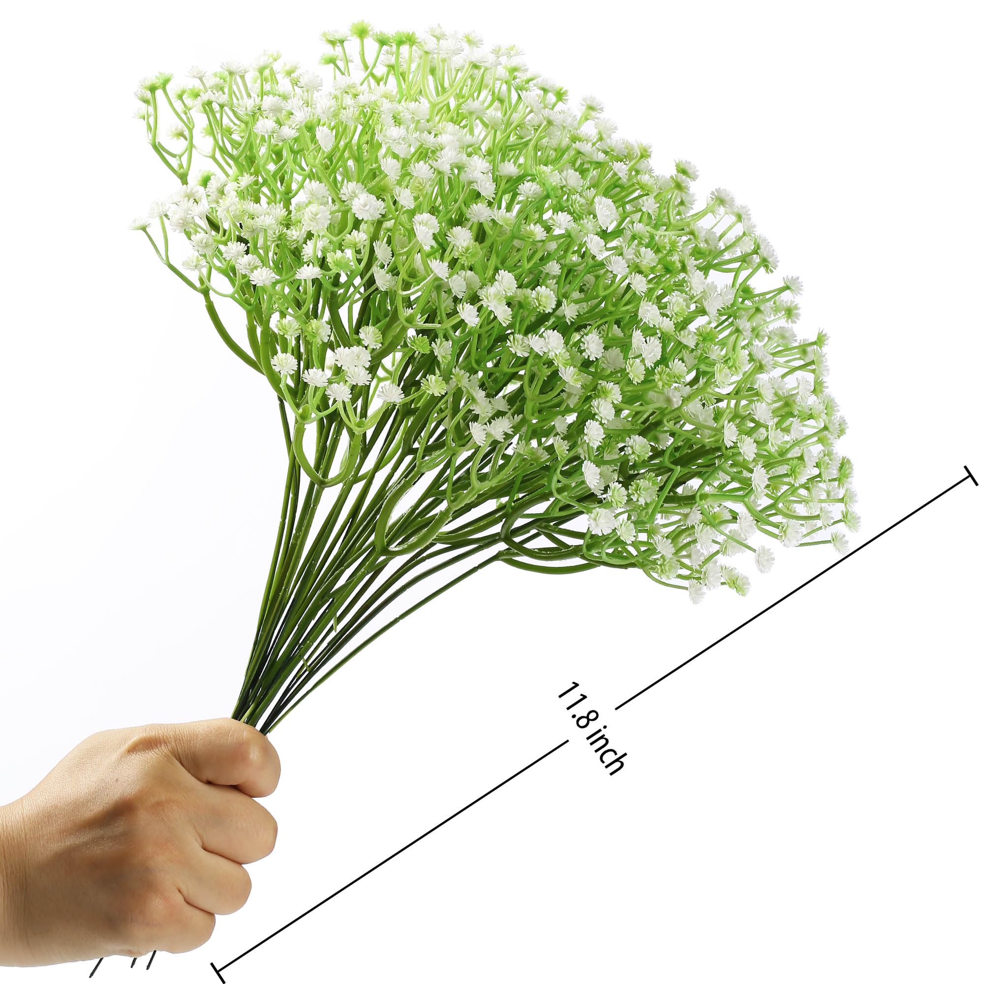Joyblossom 28 Pezzi Fiori Finti per Decorazioni, 3-9cm Teste