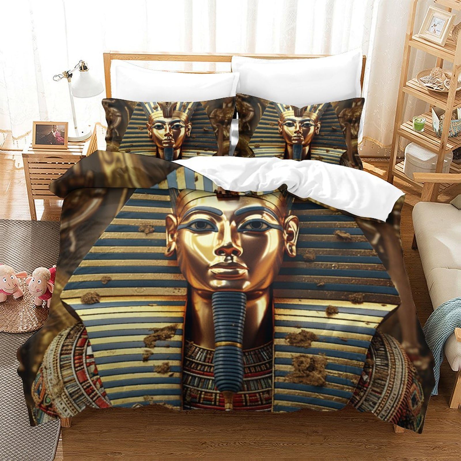 Housse de couette haute qualité Le Pharaon Doux style égyptien pour lit king