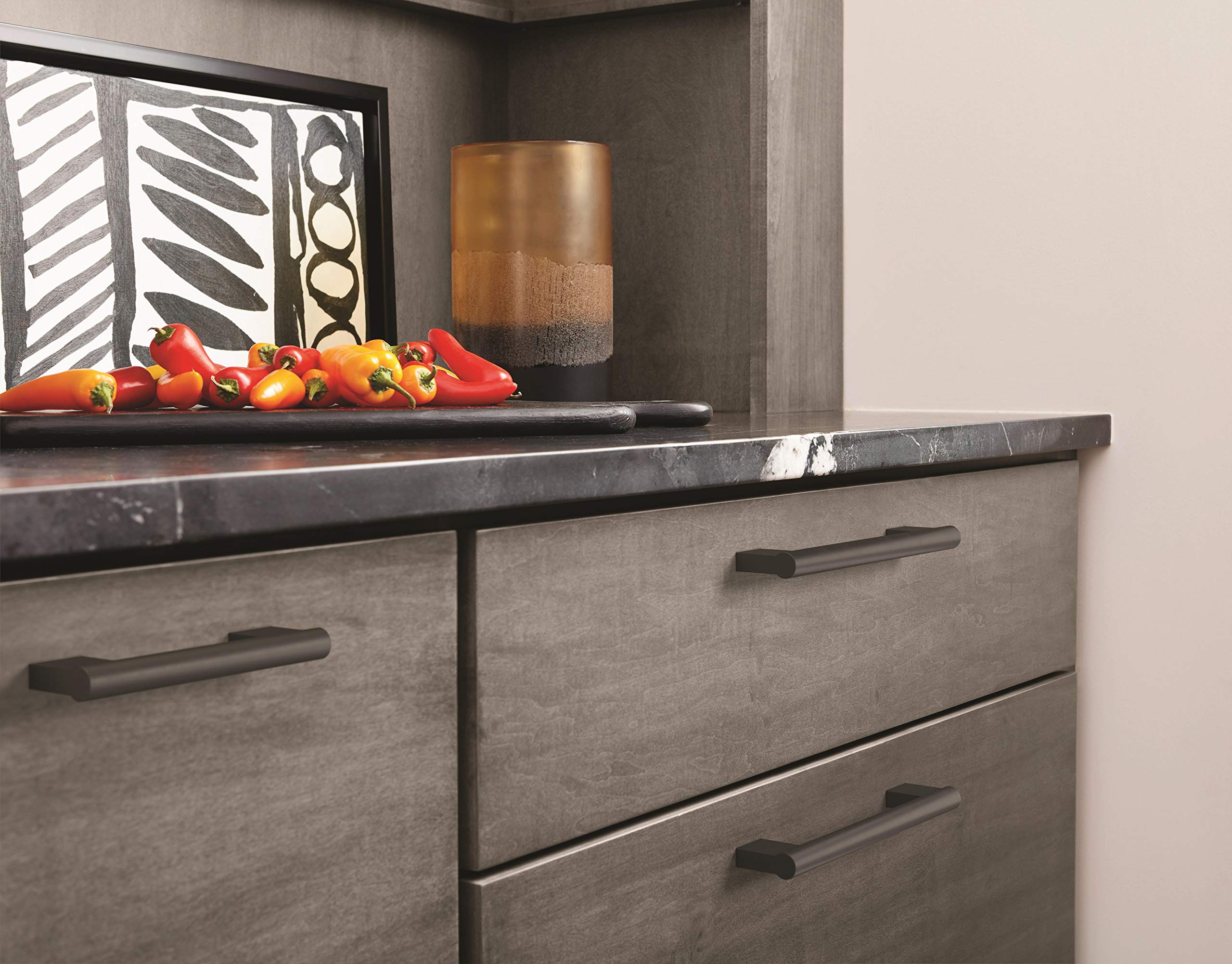 Amerock, Matte Black, 5-1/16 in. Center-to-Center - Image 2