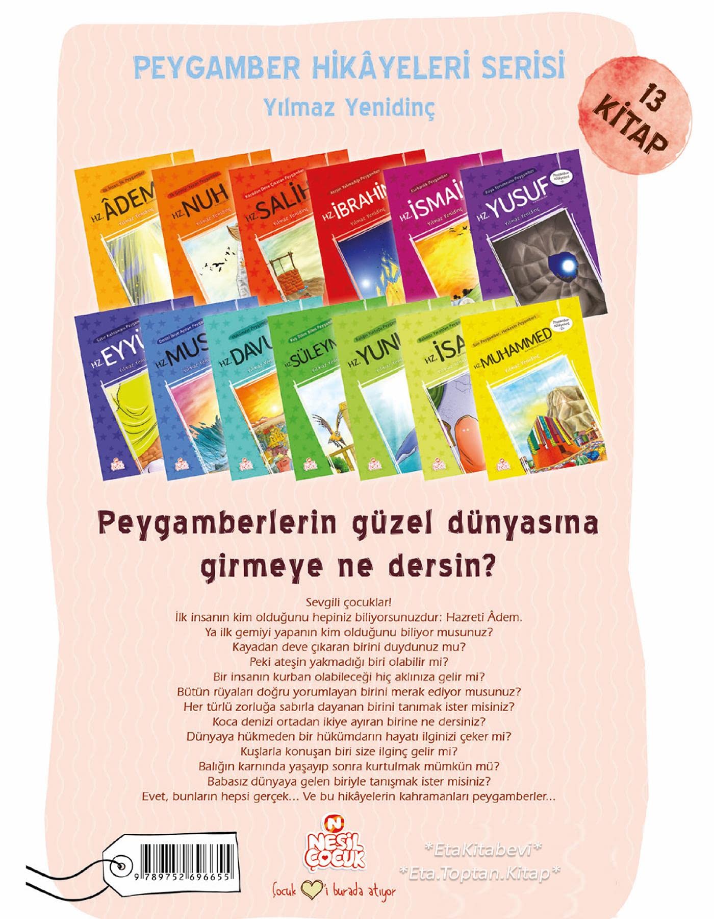 Peygamber Hikayeleri Seti - 13 Kitap Takım
