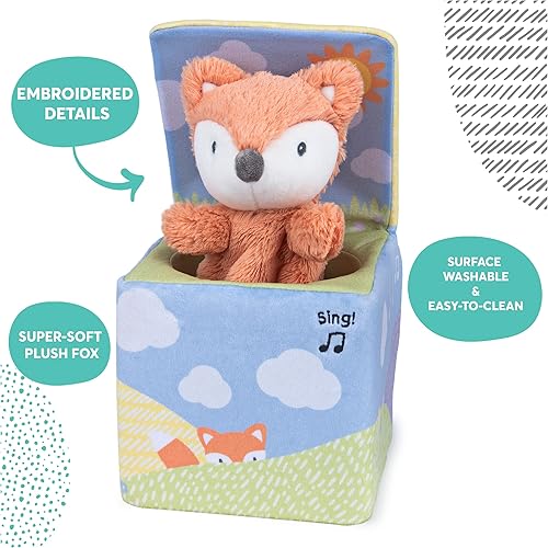 Miniatura 8 de Baby GUND Fox in a Box, juguete animado de peluche para bebés y bebés, a partir de 0 años, multicolor
