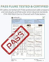 Vista 5 de Cat8 Ethernet Cable, High Speed Cat 8 Network Ethernet Patch Internet Cable with Gold Plated RJ45 Connector, Compatible with Cat7 Cat6, Gigabit