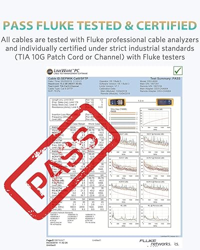 Miniatura 5 de Cable Ethernet Cat8, cable de red Ethernet Cat 8 de alta velocidad con conector RJ45 chapado en oro, compatible con Cat7 Cat6, cable LAN Gigabit