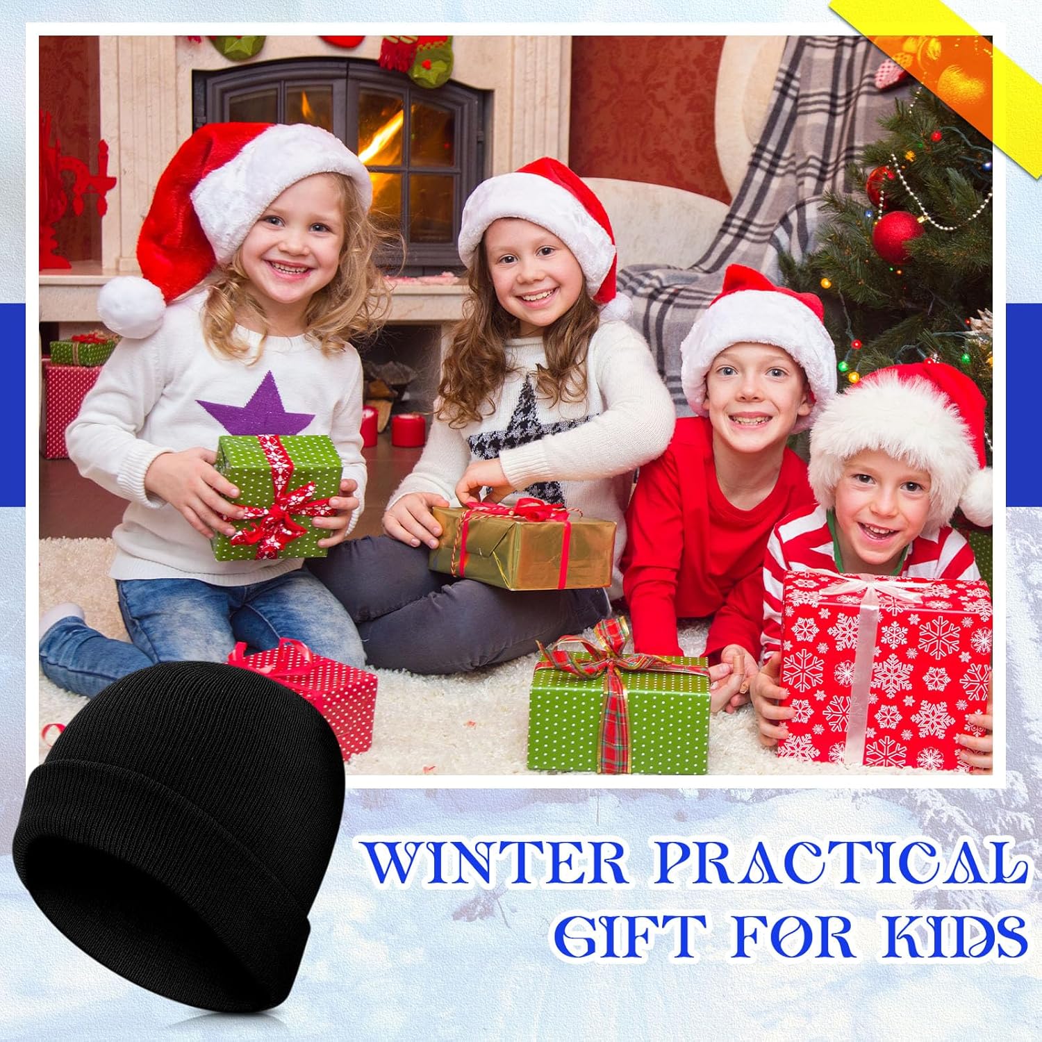 Handepo 60Pcs Kids Winter Beanie and Gloves Bulk Knit Hats Gloves Warm Unisex Cold Weather Winter Gifts for Boy Girl Homeless - Image 7