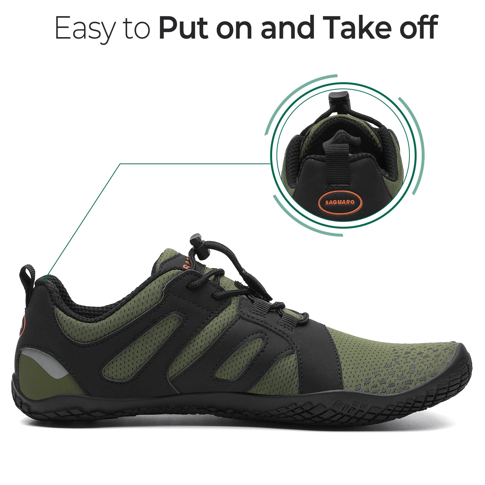 SAGUARO Uomo Donna Scarpe Barefoot Minimaliste Leggere Comod Scarpette da Trekking Trail Running GR.35-48