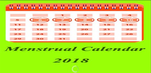 Menstrual Calendar 2018