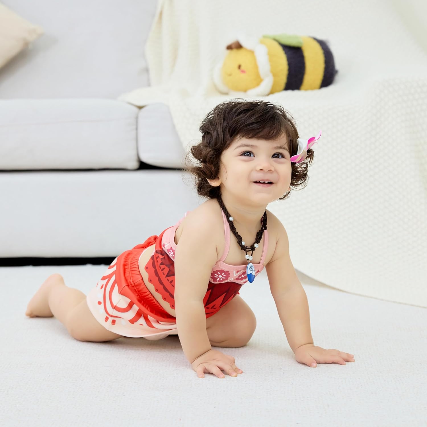 Baby Girls Princess Adventure Bathing Suit Halter Bikini Sets Swimsuit Swimwear Fancy Dress Costume - Image 5