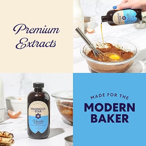 Miniatura 8 de Magnolia-Star Extracto de vainilla puro, 32 onzas, hecho de granos de vainilla Bourbon de Madagascar seleccionados a mano, vainilla para hornear sin
