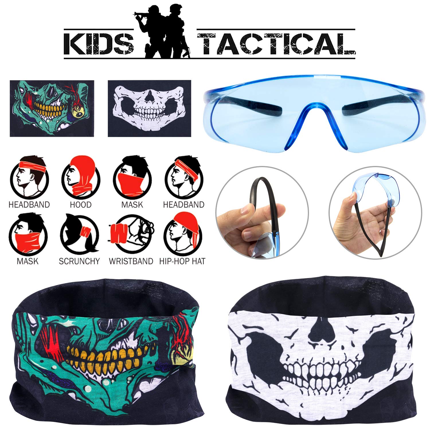 Kit De Chaleco Táctico Para Niñas Con Dardos Recargables Y Gafas | Accesorios Para Pistolas N-Strike | Namvo