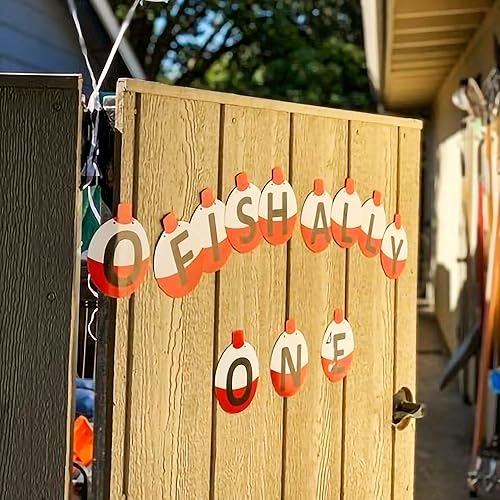 Miniatura 3 de JeVenis Ofishally One Banner Gone Fishing - Decoración de fiesta de The Big One Cake Topper The Big One para decoración de fiesta temática de pesca,