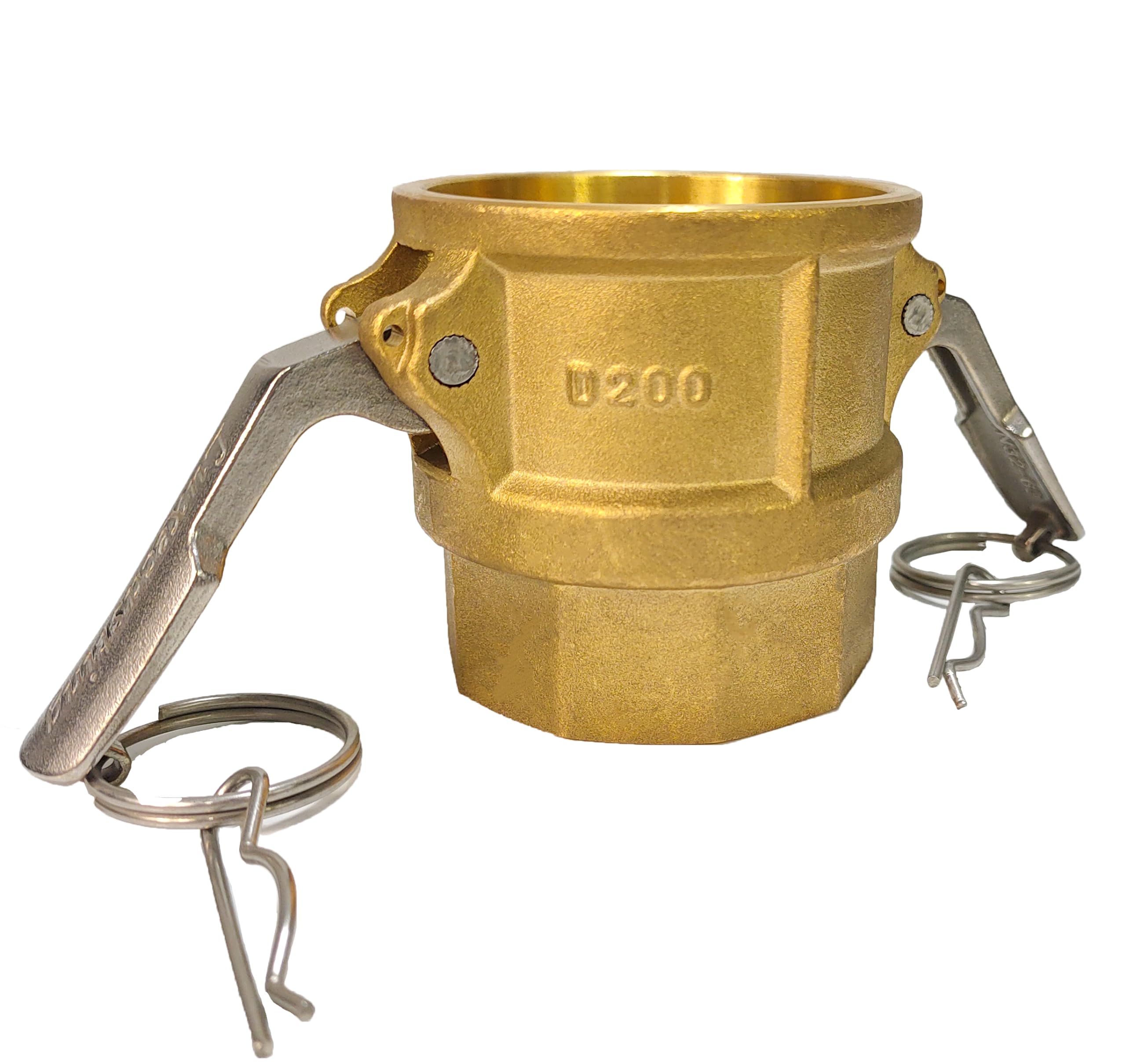Kamlock Acoplamientos tipo D acoplador con rosca interior (latón, 4")