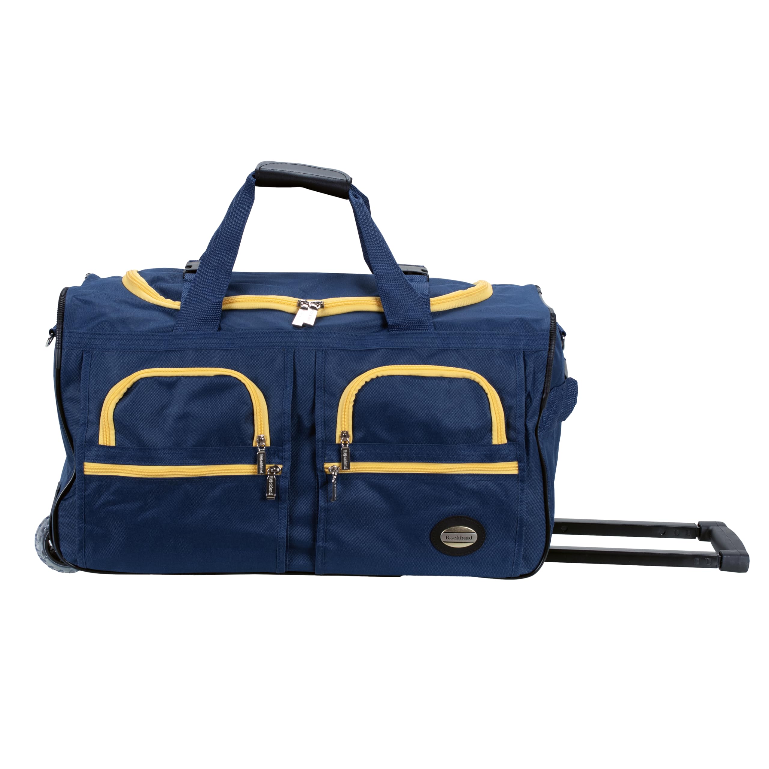Rockland Luggage Rolling 22 Inch Duffle Bag, Navy