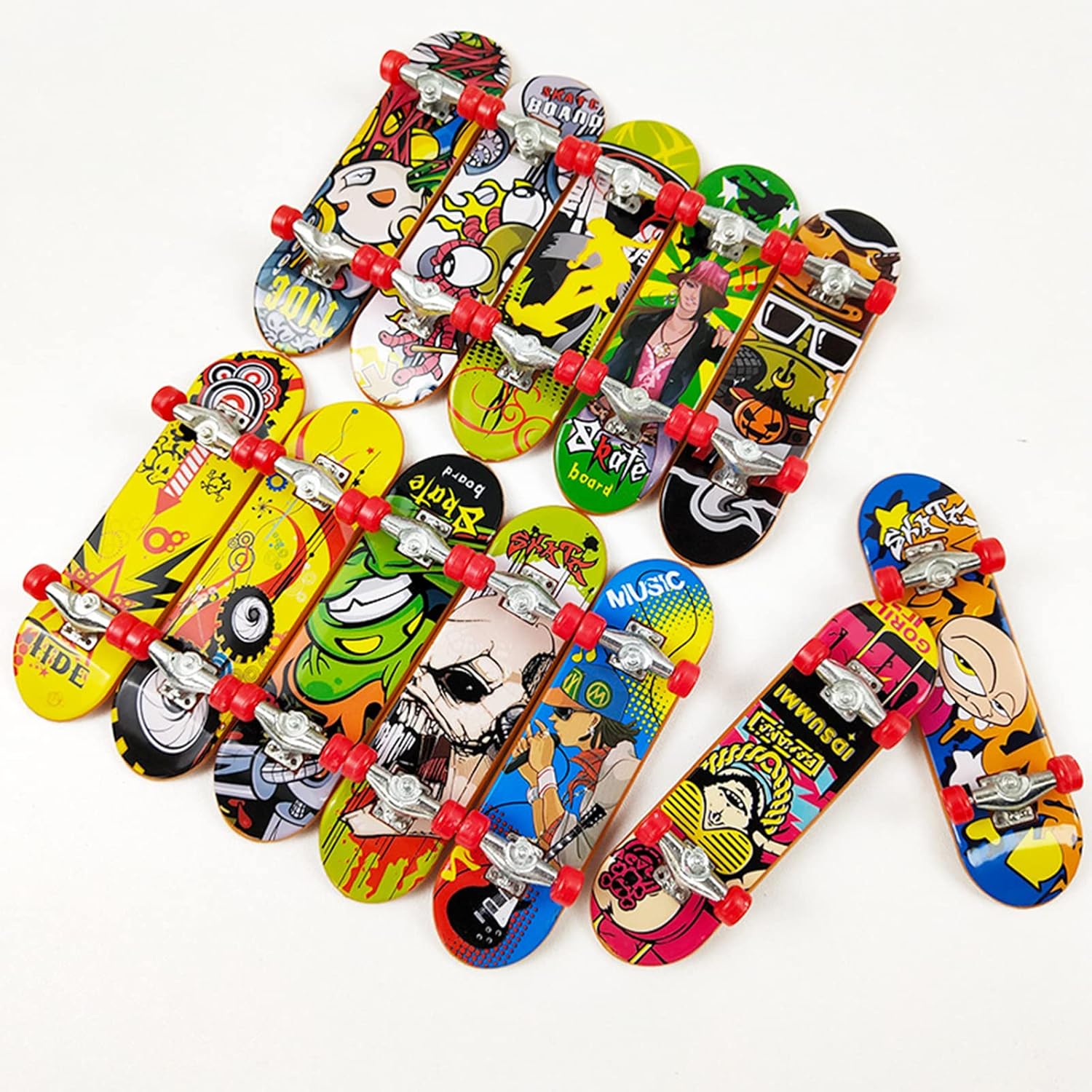 MXOQJE 2 Pcs Finger Skateboards, Tech Deck, Fingerboard, Finger Board