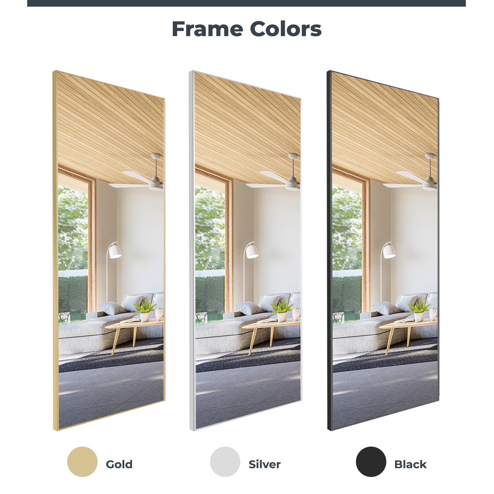 Espejo de pared grande sin vidrio, irrompible, irrompible, para gimnasio, estudio de baile, sala de entrenamiento en casa, nano película de 0.04 mm, cromado, 26 x 60 pulgadas