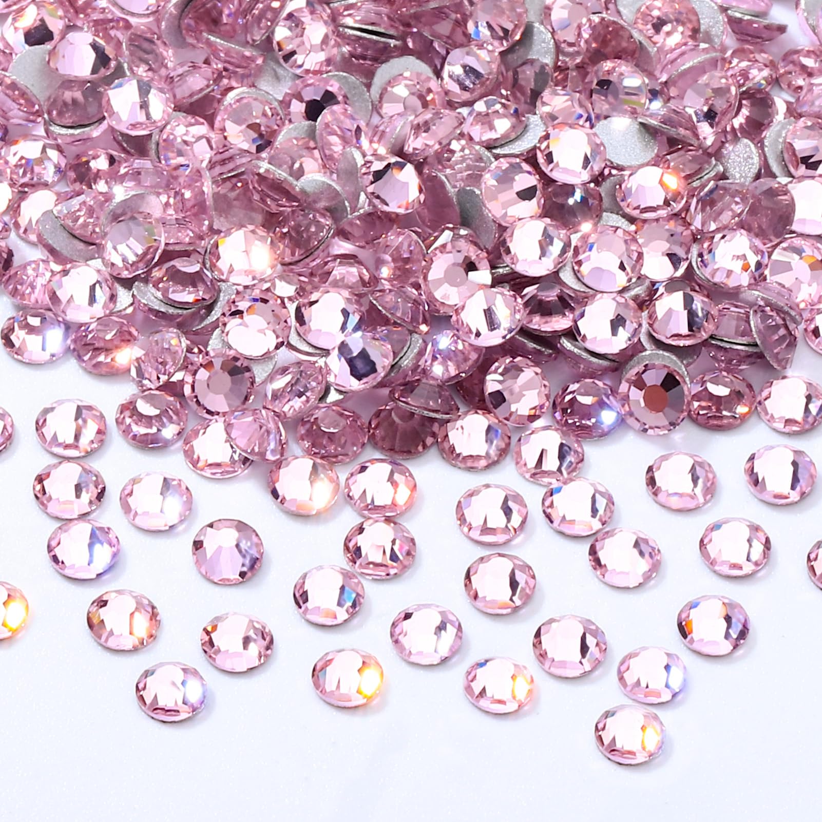 2880PCS Pink SS4 Flatback Rhinestones(1.5-1.7mm)