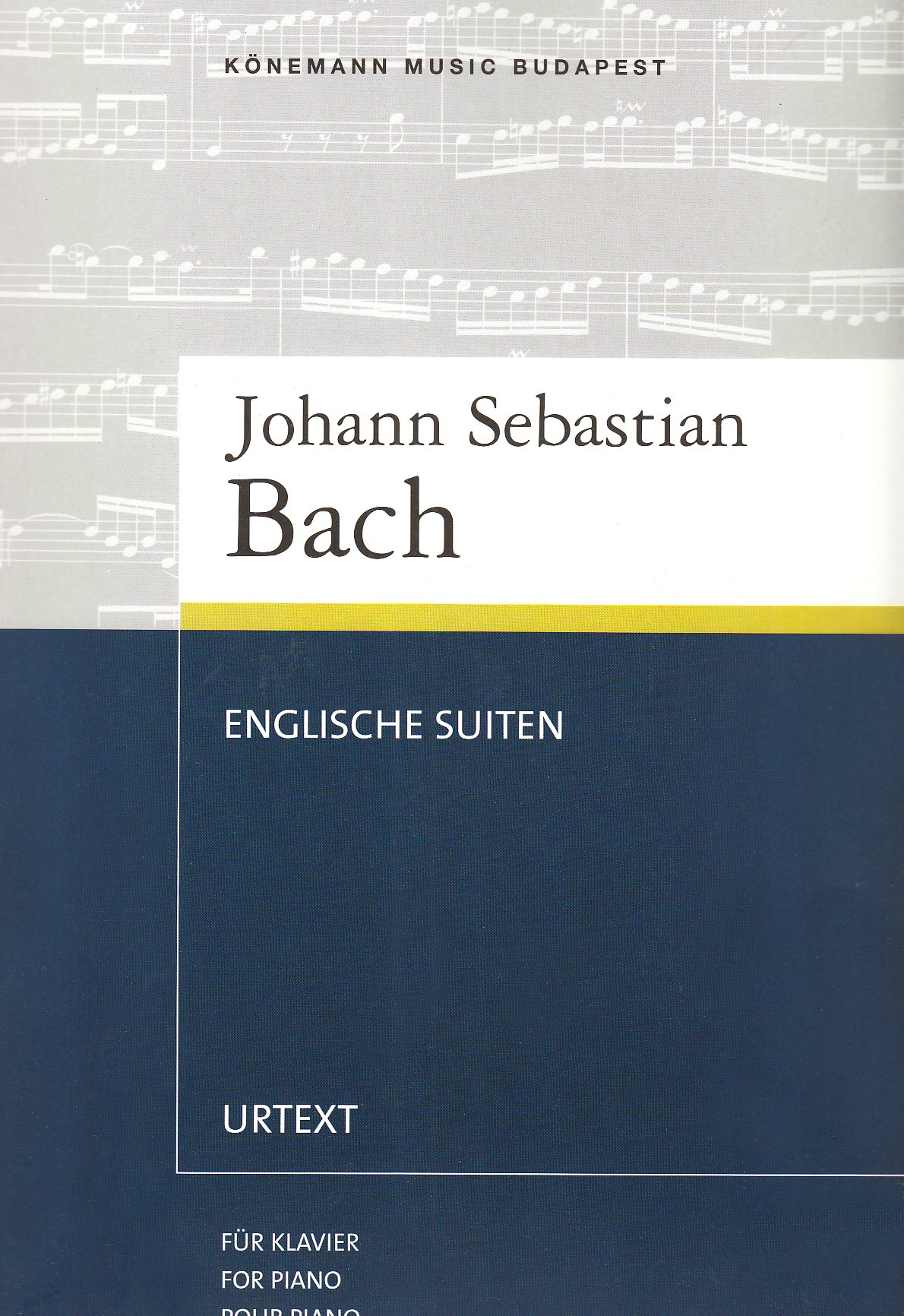 Englische Suiten BWV 806-811, Klavier: Urtext (SPARTITI MUSICA CLASSICA)