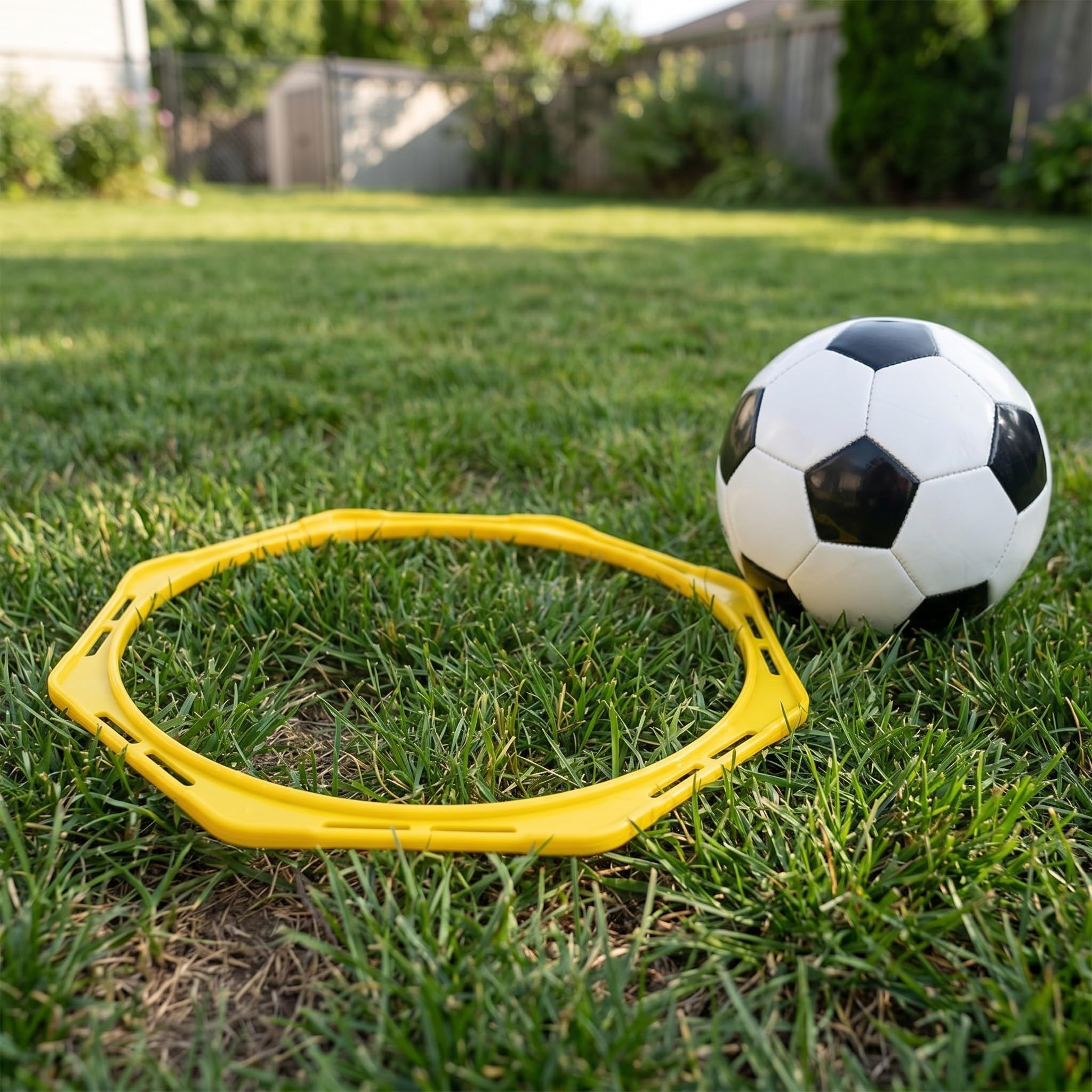 NUOBESTY 8 Piezas Aros de Agilidad de Plástico de 40cm para Fútbol y Perros
